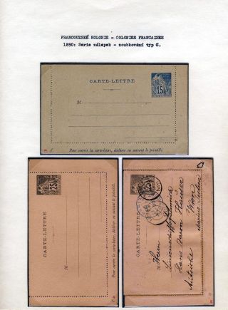 GANZSACHEN VON FRANZÖSISCH KOLONIEN – Blatt 4