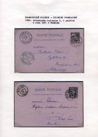 GANZSACHEN VON FRANZÖSISCH KOLONIEN – Blatt 8