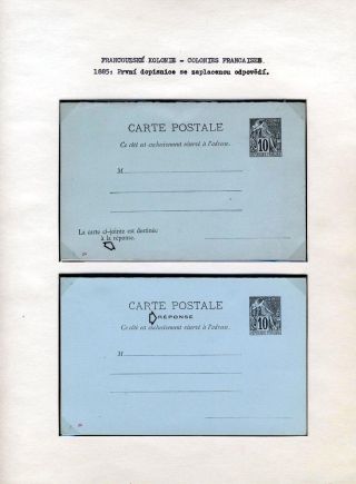 GANZSACHEN VON FRANZÖSISCH KOLONIEN – Blatt 9