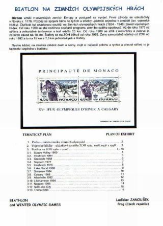 BIATHLON AT THE WINTER OLYMPIC GAMES – sheet 1