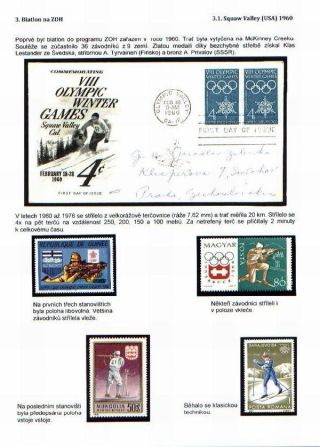 BIATHLON AT THE WINTER OLYMPIC GAMES – sheet 4