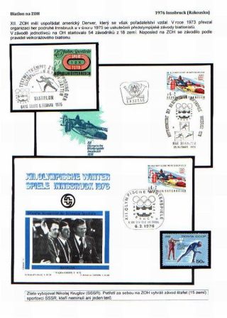 BIATHLON AT THE WINTER OLYMPIC GAMES – sheet 8