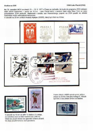 BIATHLON AT THE WINTER OLYMPIC GAMES – sheet 9