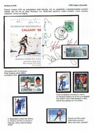 BIATHLON AT THE WINTER OLYMPIC GAMES – sheet 11