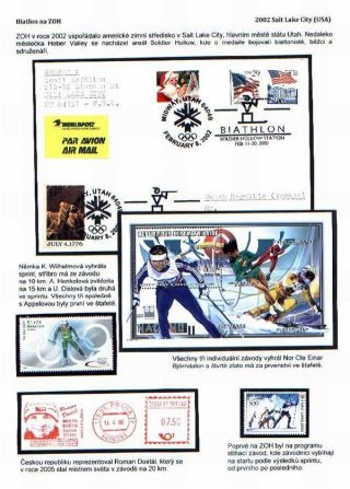 BIATHLON AT THE WINTER OLYMPIC GAMES – sheet 15