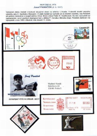 MEDALS OF CZECH AND SLOVAK SHOOTERS AT OLYMPICS 1956-2004 – sheet 6
