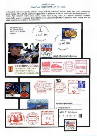 MEDALS OF CZECH AND SLOVAK SHOOTERS AT OLYMPICS 1956-2004 – sheet 15