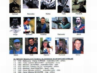 MEDALS OF CZECH AND SLOVAK SHOOTERS AT OLYMPICS 1956-2004
