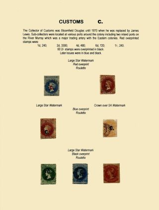 ZNÁMKY JIŽNÍ AUSTRÁLIE 1868-1874 S PŘETISKY PRO ÚŘEDNÍ KORESPONDENCI – list 12