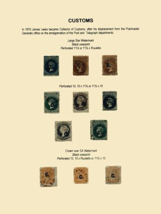 ZNÁMKY JIŽNÍ AUSTRÁLIE 1868-1874 S PŘETISKY PRO ÚŘEDNÍ KORESPONDENCI – list 13