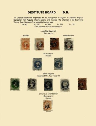 ZNÁMKY JIŽNÍ AUSTRÁLIE 1868-1874 S PŘETISKY PRO ÚŘEDNÍ KORESPONDENCI – list 25