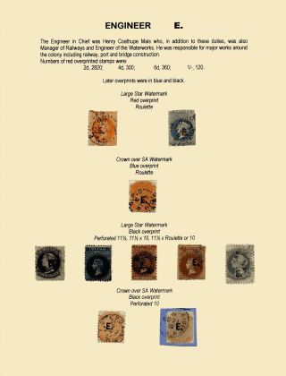 ZNÁMKY JIŽNÍ AUSTRÁLIE 1868-1874 S PŘETISKY PRO ÚŘEDNÍ KORESPONDENCI – list 30