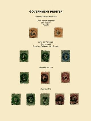 ZNÁMKY JIŽNÍ AUSTRÁLIE 1868-1874 S PŘETISKY PRO ÚŘEDNÍ KORESPONDENCI – list 32