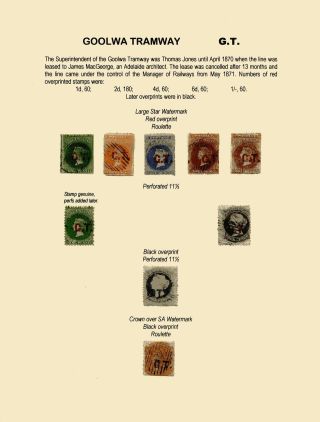 ZNÁMKY JIŽNÍ AUSTRÁLIE 1868-1874 S PŘETISKY PRO ÚŘEDNÍ KORESPONDENCI – list 34