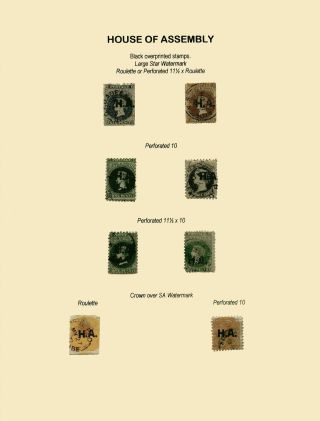 ZNÁMKY JIŽNÍ AUSTRÁLIE 1868-1874 S PŘETISKY PRO ÚŘEDNÍ KORESPONDENCI – list 37