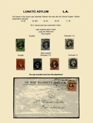 ZNÁMKY JIŽNÍ AUSTRÁLIE 1868-1874 S PŘETISKY PRO ÚŘEDNÍ KORESPONDENCI – list 40