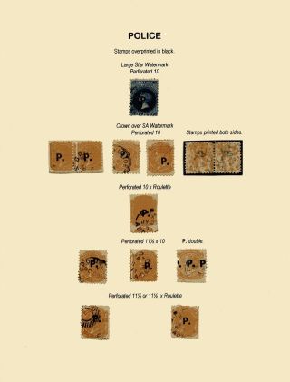 ZNÁMKY JIŽNÍ AUSTRÁLIE 1868-1874 S PŘETISKY PRO ÚŘEDNÍ KORESPONDENCI – list 52