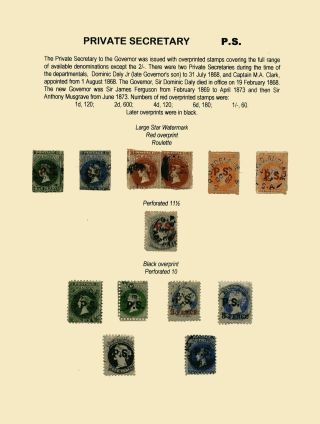 ZNÁMKY JIŽNÍ AUSTRÁLIE 1868-1874 S PŘETISKY PRO ÚŘEDNÍ KORESPONDENCI – list 57