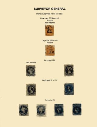 ZNÁMKY JIŽNÍ AUSTRÁLIE 1868-1874 S PŘETISKY PRO ÚŘEDNÍ KORESPONDENCI – list 65