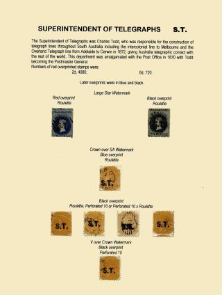 ZNÁMKY JIŽNÍ AUSTRÁLIE 1868-1874 S PŘETISKY PRO ÚŘEDNÍ KORESPONDENCI – list 67