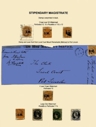ZNÁMKY JIŽNÍ AUSTRÁLIE 1868-1874 S PŘETISKY PRO ÚŘEDNÍ KORESPONDENCI – list 70
