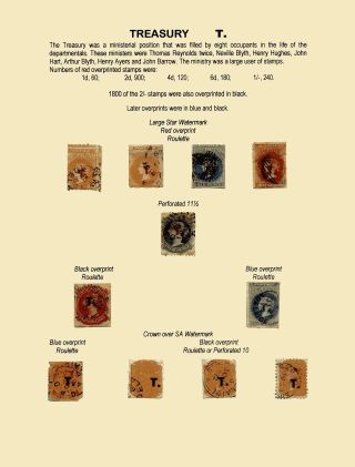 ZNÁMKY JIŽNÍ AUSTRÁLIE 1868-1874 S PŘETISKY PRO ÚŘEDNÍ KORESPONDENCI – list 72