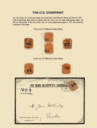 ZNÁMKY JIŽNÍ AUSTRÁLIE 1868-1874 S PŘETISKY PRO ÚŘEDNÍ KORESPONDENCI – list 77