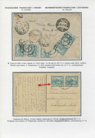 HRADČANY - POŠTOVNÍ POUŽITÍ 1. KRESBY – list 18