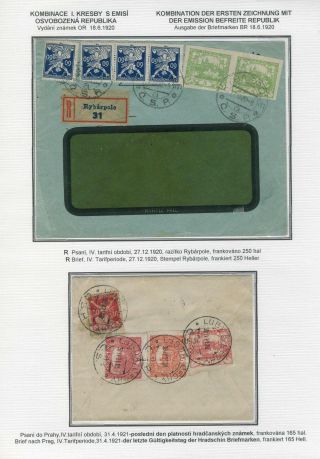 HRADCANY - POSTAL USE OF THE 1st DESIGN – sheet 65