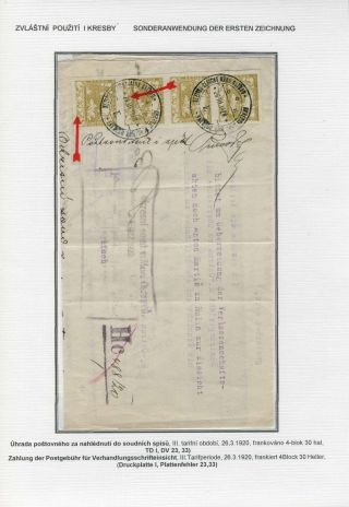 HRADCANY - POSTAL USE OF THE 1st DESIGN – sheet 72