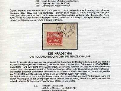 DIE HRADSCHIN - DIE POSTANWENDUNG DER ERSTEN ZEICHNUNG