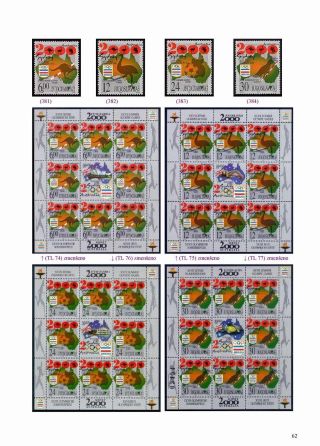 ÜBERSICHT VON MARKEN ZUM XXVII. OLYMPISCHEN SPIELEN SYDNEY 2000 – Blatt 6