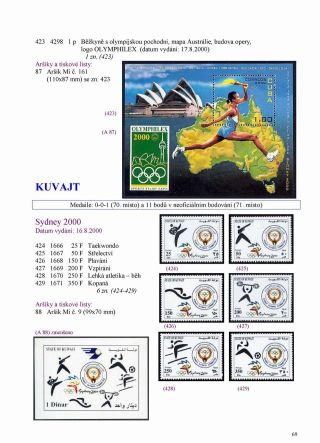 ÜBERSICHT VON MARKEN ZUM XXVII. OLYMPISCHEN SPIELEN SYDNEY 2000 – Blatt 7
