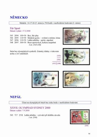 ÜBERSICHT VON MARKEN ZUM XXVII. OLYMPISCHEN SPIELEN SYDNEY 2000 – Blatt 9