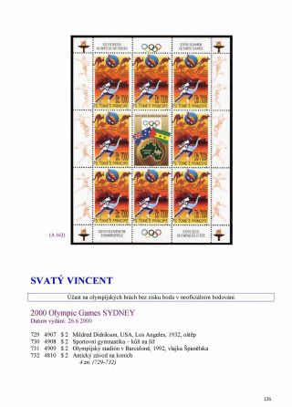 ÜBERSICHT VON MARKEN ZUM XXVII. OLYMPISCHEN SPIELEN SYDNEY 2000 – Blatt 12