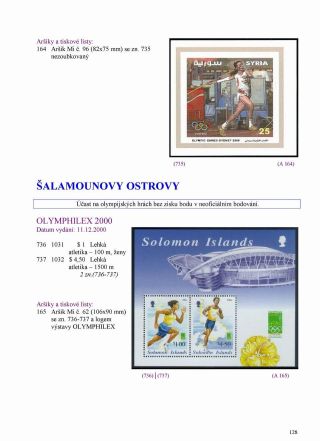 ÜBERSICHT VON MARKEN ZUM XXVII. OLYMPISCHEN SPIELEN SYDNEY 2000 – Blatt 13