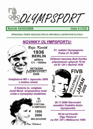 ZPRAVODAJ OLYMPSPORT 2006 – list 10
