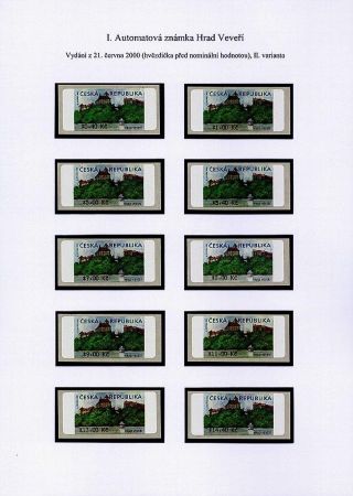CASTLE VEVEŘÍ VARIABLE RATE STAMP – sheet 9