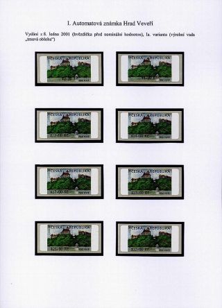 CASTLE VEVEŘÍ VARIABLE RATE STAMP – sheet 11
