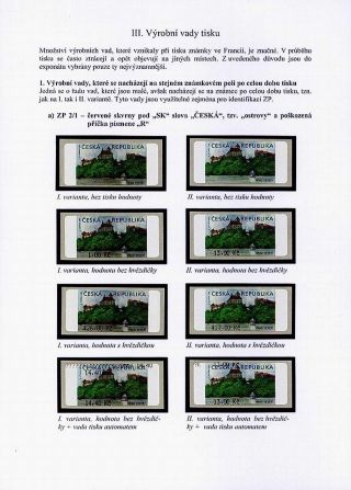 CASTLE VEVEŘÍ VARIABLE RATE STAMP – sheet 21