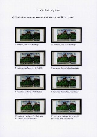 CASTLE VEVEŘÍ VARIABLE RATE STAMP – sheet 25