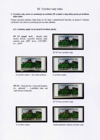 CASTLE VEVEŘÍ VARIABLE RATE STAMP – sheet 27