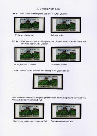 CASTLE VEVEŘÍ VARIABLE RATE STAMP – sheet 30