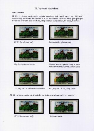CASTLE VEVEŘÍ VARIABLE RATE STAMP – sheet 32