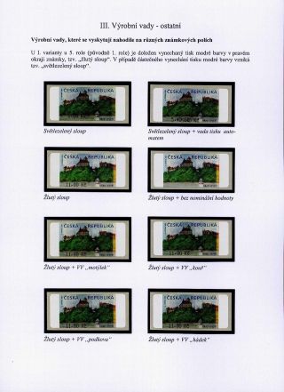 CASTLE VEVEŘÍ VARIABLE RATE STAMP – sheet 41