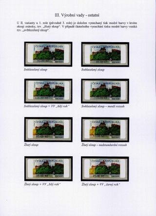 CASTLE VEVEŘÍ VARIABLE RATE STAMP – sheet 42