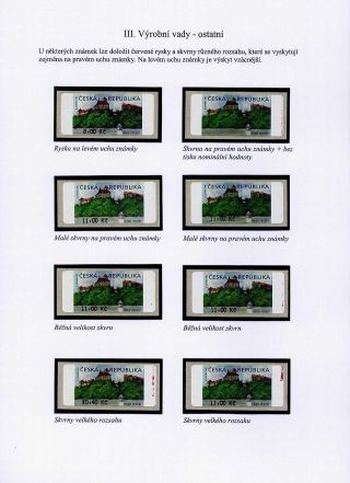 CASTLE VEVEŘÍ VARIABLE RATE STAMP – sheet 44