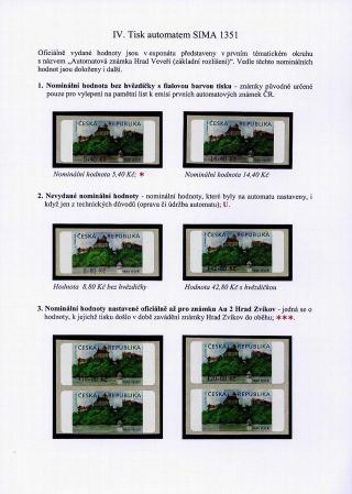 CASTLE VEVEŘÍ VARIABLE RATE STAMP – sheet 48