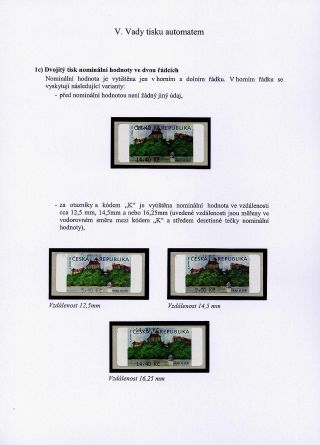 CASTLE VEVEŘÍ VARIABLE RATE STAMP – sheet 53