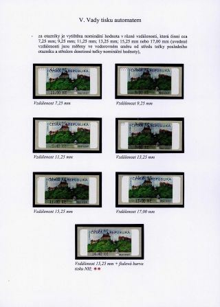 CASTLE VEVEŘÍ VARIABLE RATE STAMP – sheet 54